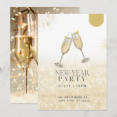 Gelukkig Nieuwjaar 2024 Uitnodiging (Voorkant / Achterkant)