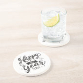 Gelukkig nieuwjaar 2024 zandsteen onderzetter (Zijkant)