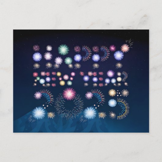 Gelukkig Nieuwjaar 2025 Art Feestdagenkaart (Voorkant)