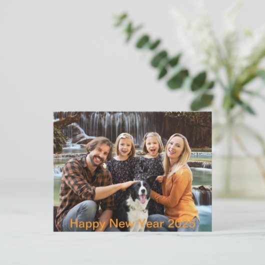 Gelukkig Nieuwjaar 2025 Briefkaart (Staand voorkant)