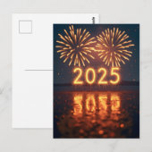 Gelukkig Nieuwjaar 2025 Briefkaart (Voorkant / Achterkant)