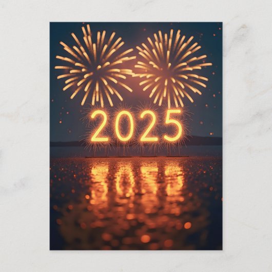 Gelukkig Nieuwjaar 2025 Briefkaart (Voorkant)