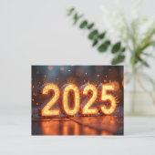 Gelukkig Nieuwjaar 2025 Briefkaart (Staand voorkant)