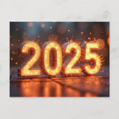 Gelukkig Nieuwjaar 2025 Briefkaart (Voorkant)