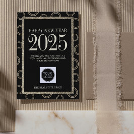 Gelukkig Nieuwjaar 2025 Business Logo Corporate Feestdagenkaart