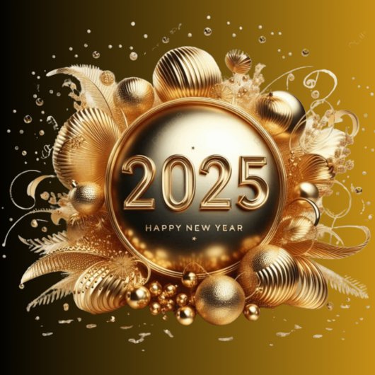 Gelukkig Nieuwjaar 2025 cadeaus Hart Sticker