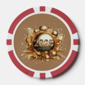 Gelukkig nieuwjaar 2025 design poker chips (Voorkant)