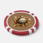 Gelukkig nieuwjaar 2025 design poker chips (Enkel)