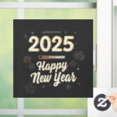 Gelukkig Nieuwjaar 2025 Familie Matching Raamsticker (Huis)