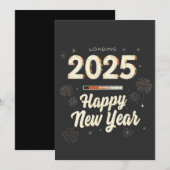 Gelukkig Nieuwjaar 2025 Familie Matching Save The Date (Voorkant / Achterkant)