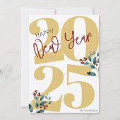 Gelukkig nieuwjaar 2025! feestdagenkaart (Voorkant)