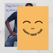 GELUKKIG NIEUWJAAR 2025 Feestelijke kerstkaart (Voorkant / Achterkant)