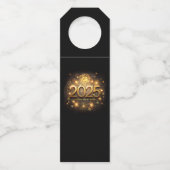 Gelukkig Nieuwjaar 2025 Flessenhanger (Voorkant)