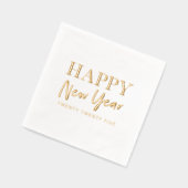 Gelukkig Nieuwjaar 2025 Folie Servetten (Links)