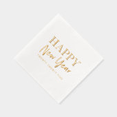 Gelukkig Nieuwjaar 2025 Folie Servetten (Rechts)