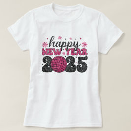 Gelukkig Nieuwjaar 2025 | Glitter Disco Party T-sh T-shirt