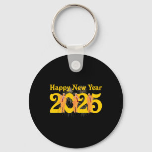 Gelukkig Nieuwjaar 2025 Grappig Trump Dans Vuurwer Sleutelhanger