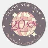 Gelukkig nieuwjaar 2025 groet decoratie sticker (Voorkant)