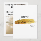 GELUKKIG NIEUWJAAR 2025 GROETEN Kaart (Voorkant / Achterkant)