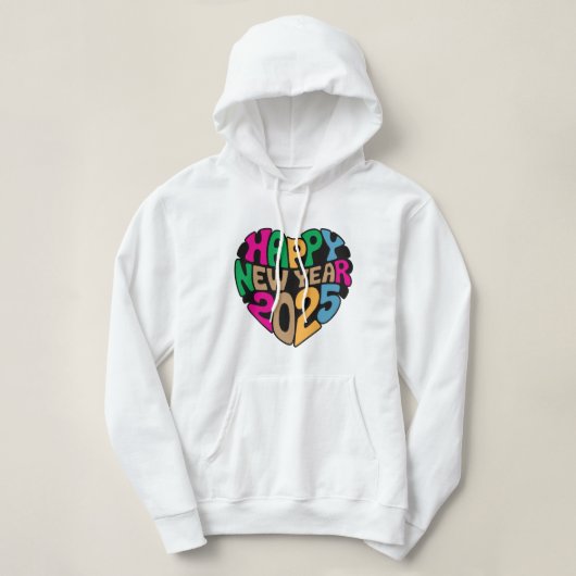 Gelukkig Nieuwjaar 2025 Hoodie (Design voorkant)