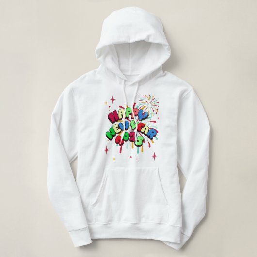 Gelukkig nieuwjaar 2025 hoodie (Design voorkant)
