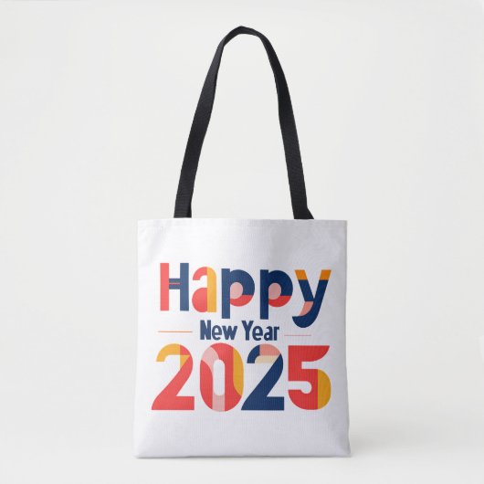 Gelukkig Nieuwjaar 2025: Jaar van de Mogelijkheden Tote Bag (Voorkant)