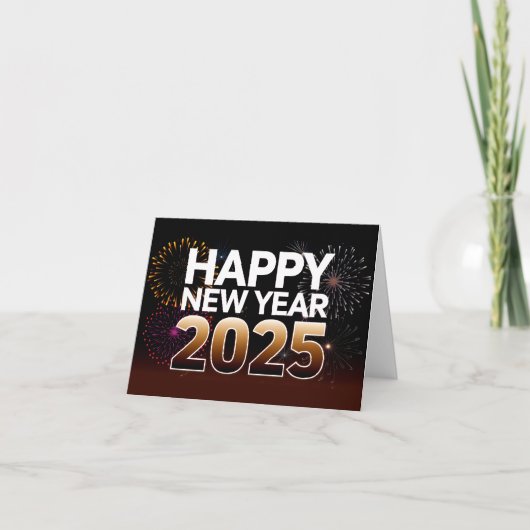 Gelukkig Nieuwjaar 2025 Kaart (Voorkant)