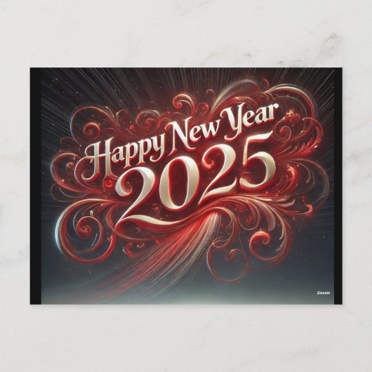 Gelukkig Nieuwjaar 2025 Kaart (Achterkant)