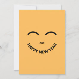 GELUKKIG NIEUWJAAR 2025 Kerstkaart met glimlach
