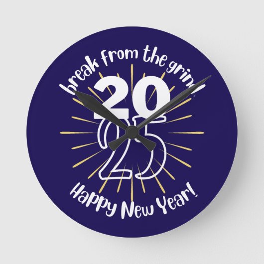 Gelukkig Nieuwjaar 2025 Klok (Voorkant)