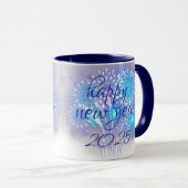 Gelukkig Nieuwjaar 2025 koffie mok (Voorkant rechts)