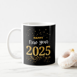 Gelukkig Nieuwjaar 2025 Koffiemok