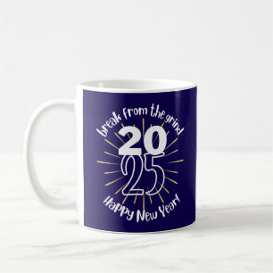 Gelukkig Nieuwjaar 2025 Koffiemok