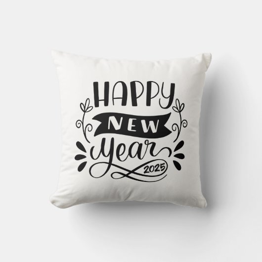 Gelukkig Nieuwjaar 2025 Kussen (Voorkant)