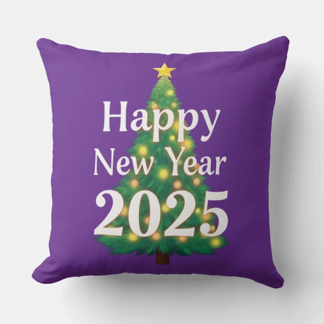 Gelukkig Nieuwjaar 2025 Kussen (Voorkant)