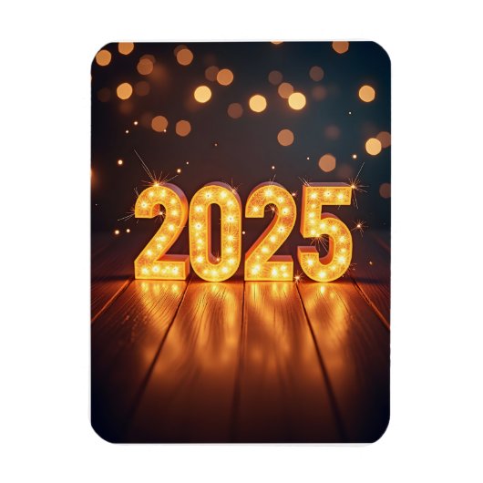 Gelukkig Nieuwjaar 2025 Magneet (Verticaal)