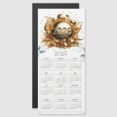 Gelukkig nieuwjaar 2025 magnetische kalenders (Voorkant / Achterkant)