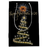 Gelukkig Nieuwjaar 2025 Medium Cadeauzakje (Voorkant)