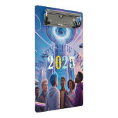 Gelukkig nieuwjaar 2025 mini klembord (Schuin)