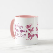 Gelukkig Nieuwjaar 2025 Mok (Voorkant links)