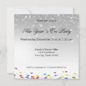 Gelukkig Nieuwjaar 2025 Mousserende wijn Kaart (Achterkant)