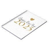 Gelukkig Nieuwjaar 2025 Notitieboek (Linkerzijde)