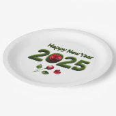 Gelukkig Nieuwjaar 2025 Papieren Bordje (Gekanteld)