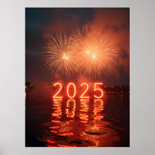 Gelukkig Nieuwjaar 2025 Poster