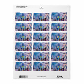 Gelukkig nieuwjaar 2025 retour adreslabels etiket (Full Sheet)