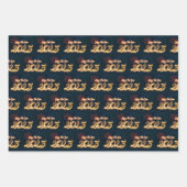 Gelukkig nieuwjaar 2025 sprankelend vuurwerk inpakpapier vel (Voorkant 2)