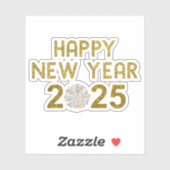 Gelukkig Nieuwjaar 2025 Sticker (Vel)