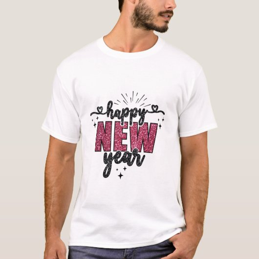 Gelukkig Nieuwjaar 2025 T-shirt (Voorkant)
