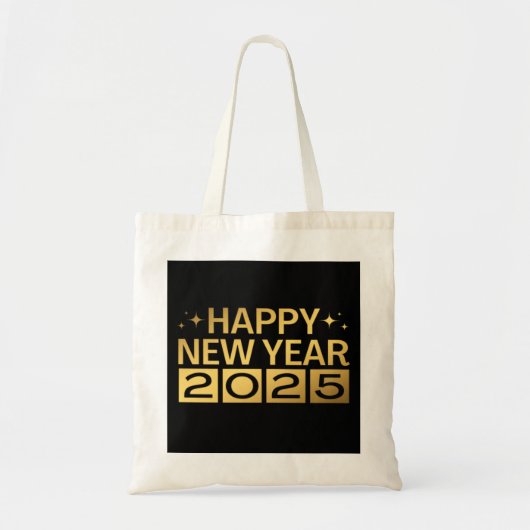 Gelukkig Nieuwjaar 2025 Tote Bag (Voorkant)