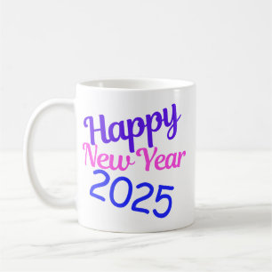 Gelukkig Nieuwjaar 2025 Tri-Blend Shirt Koffiemok
